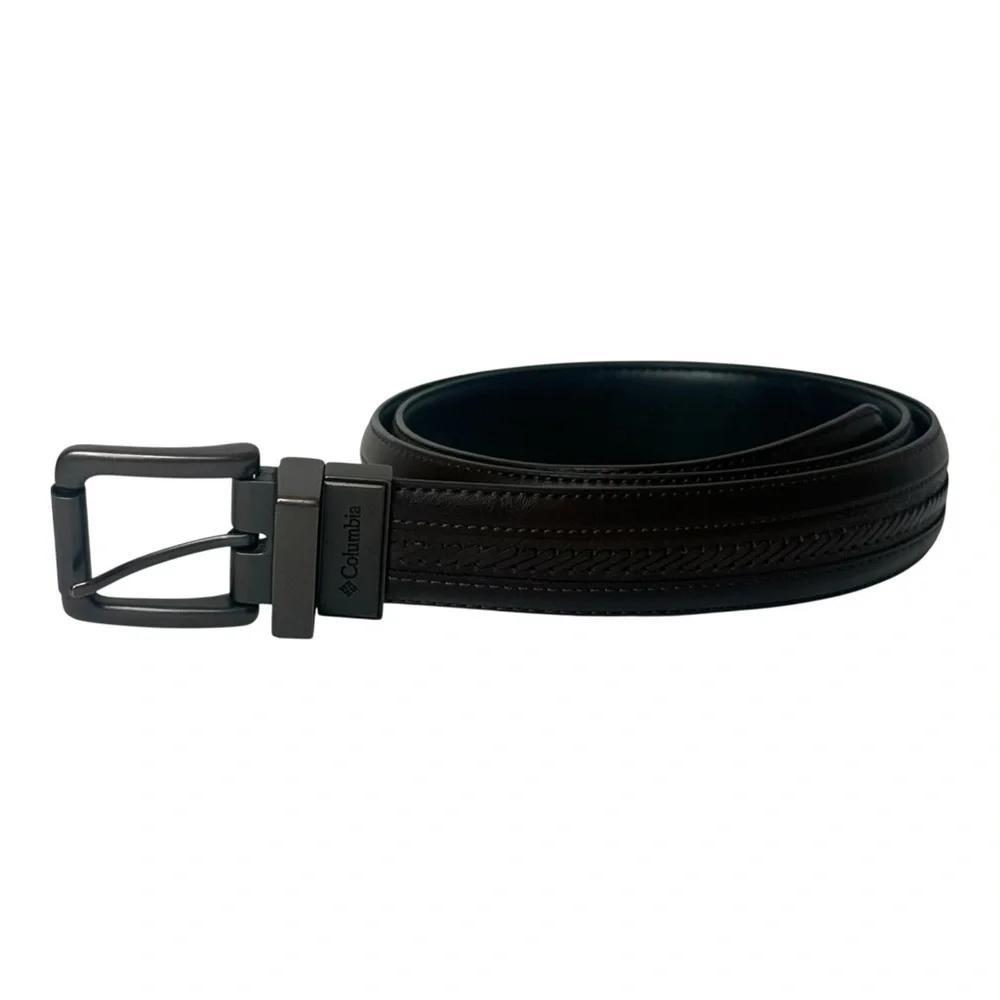 Columbia Belt Men's Size‎ 38 Brown Black Reversible 11CO02N7 Adjustable